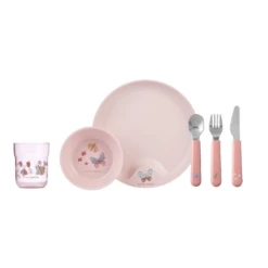 Little Dutch Children's Dinnerware 6-piece Set - Flowers & Butterflies