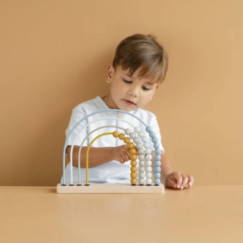 Little Dutch Rainbow Abacus - Blue 2 Little Dutch Rainbow Abacus - Blue - Image 2