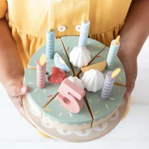 Little Dutch Wooden Birthday Cake - XL 2 Little Dutch Wooden Birthday Cake - XL - Image 2