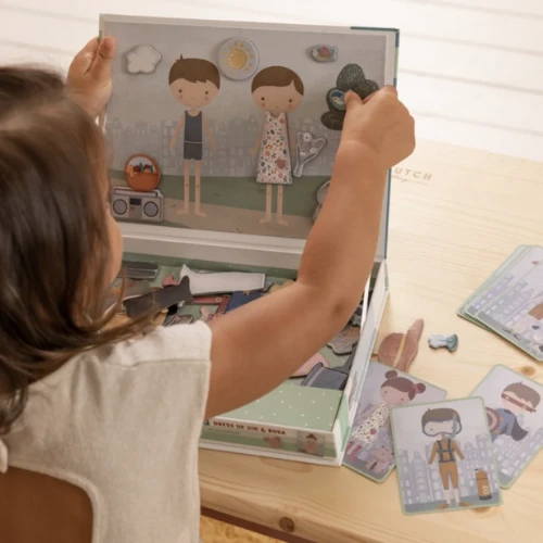 Little Dutch Magnetic Playboard Jim & Rosa 2 Little Dutch Magnetic Playboard Jim & Rosa - Image 2