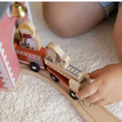 Little Dutch Railway Train Extension - Firestation - LD4490 -Little Dutch Store 76 d6ceefc5 381a 4999 a6bb d26a5579af54