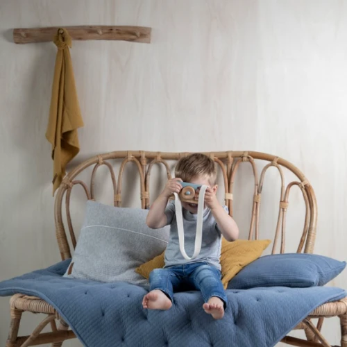 Little Dutch Playpen Mat - Pure Blue 75x95 2 Little Dutch Playpen Mat - Pure Blue 75x95 - Image 2