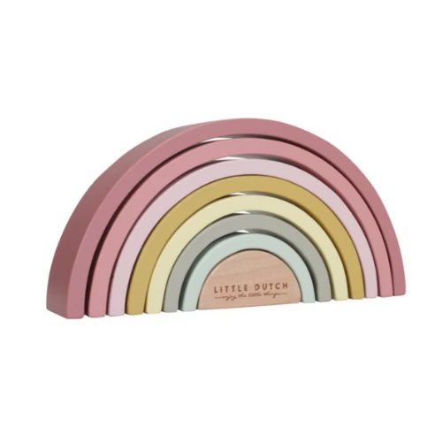 Little Dutch Rainbow Stacker - Pink 1 Little Dutch Rainbow Stacker - Pink