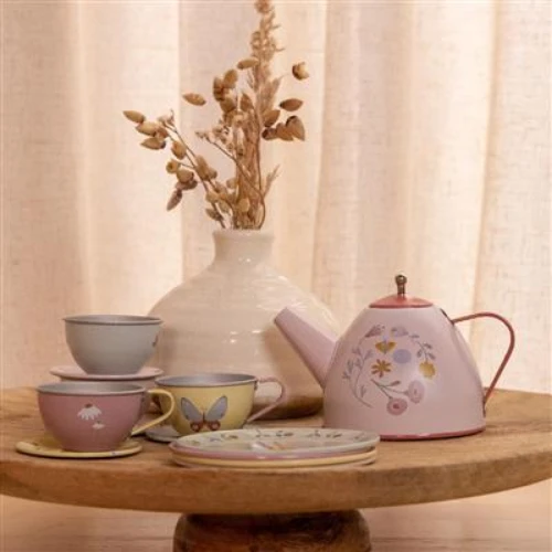 Little Dutch Tin Tea Set Flowers & Butterflies 3 Little Dutch Tin Tea Set Flowers & Butterflies - Image 3